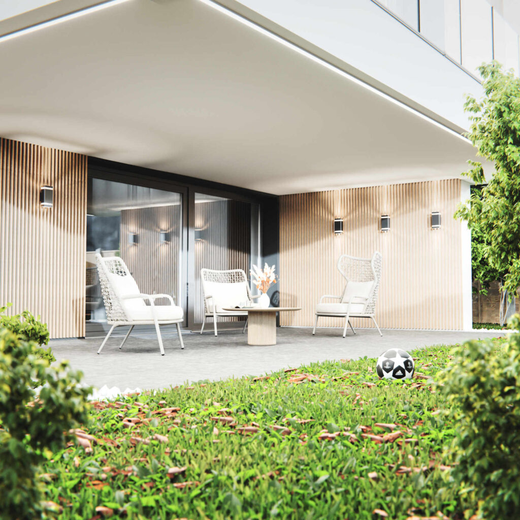 Wizualizacja architektoniczna budynku Bielsko-Biała. Taras